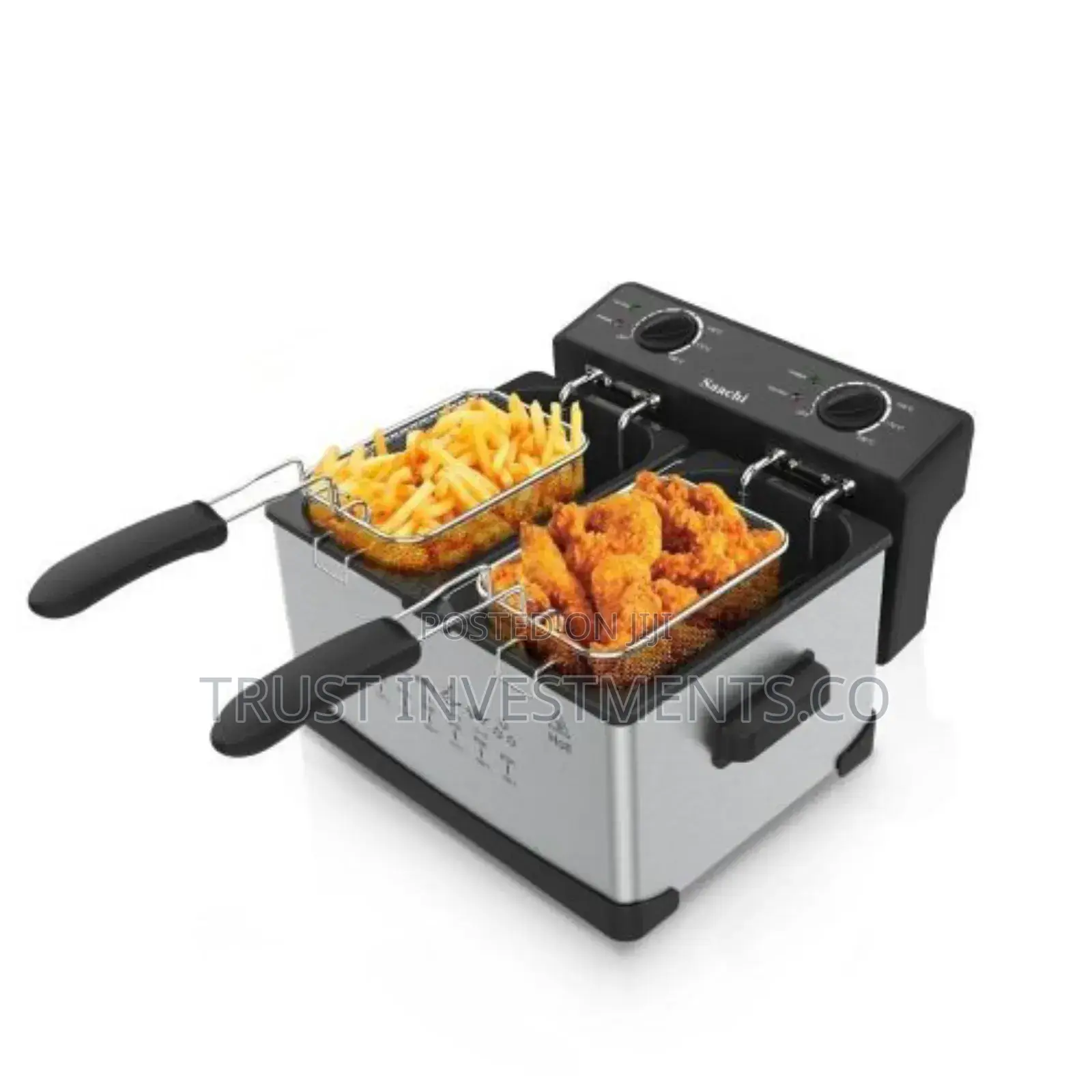 Saachi 6 Litre Automatic Commercial 3L+3L Double Deep Fryer