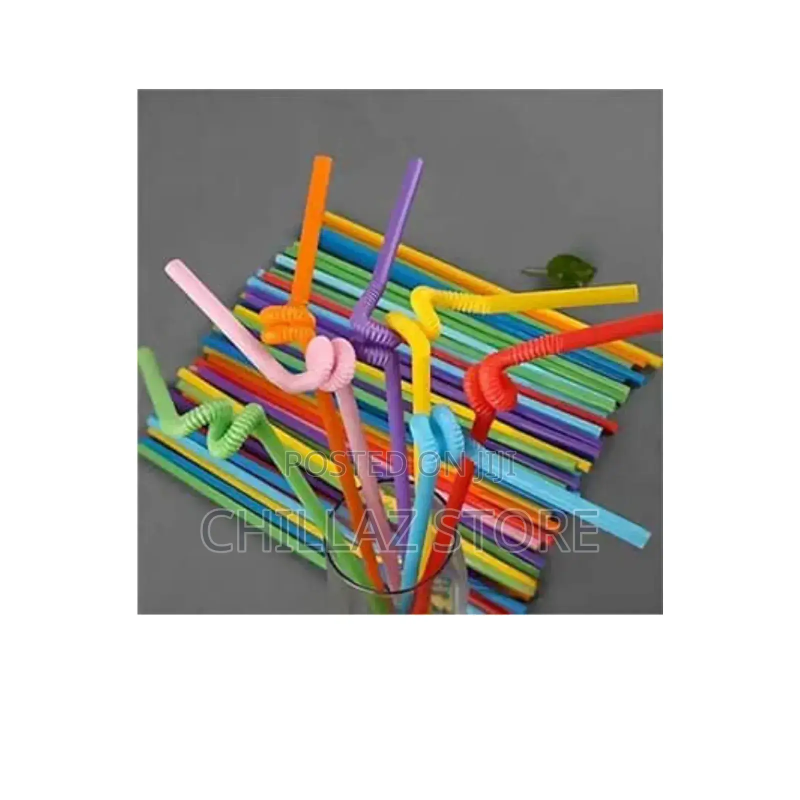 Flexible Disposable Jumbo Straws.