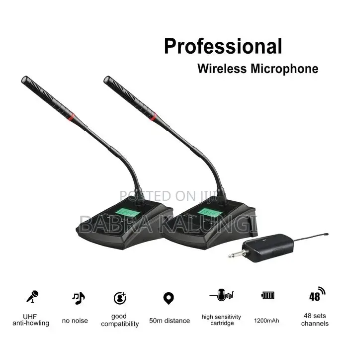 2 Piece Portable Dual Channel Conference Podium