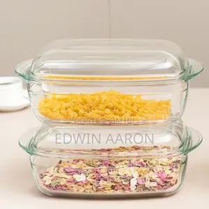 3pcs Rectangular Glass Serving Dishes ( Big Size )