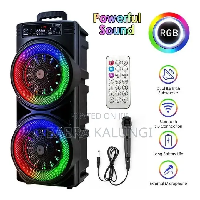 Subwoofer Dual for 8.5 Inches and 20W Outdoor RGB