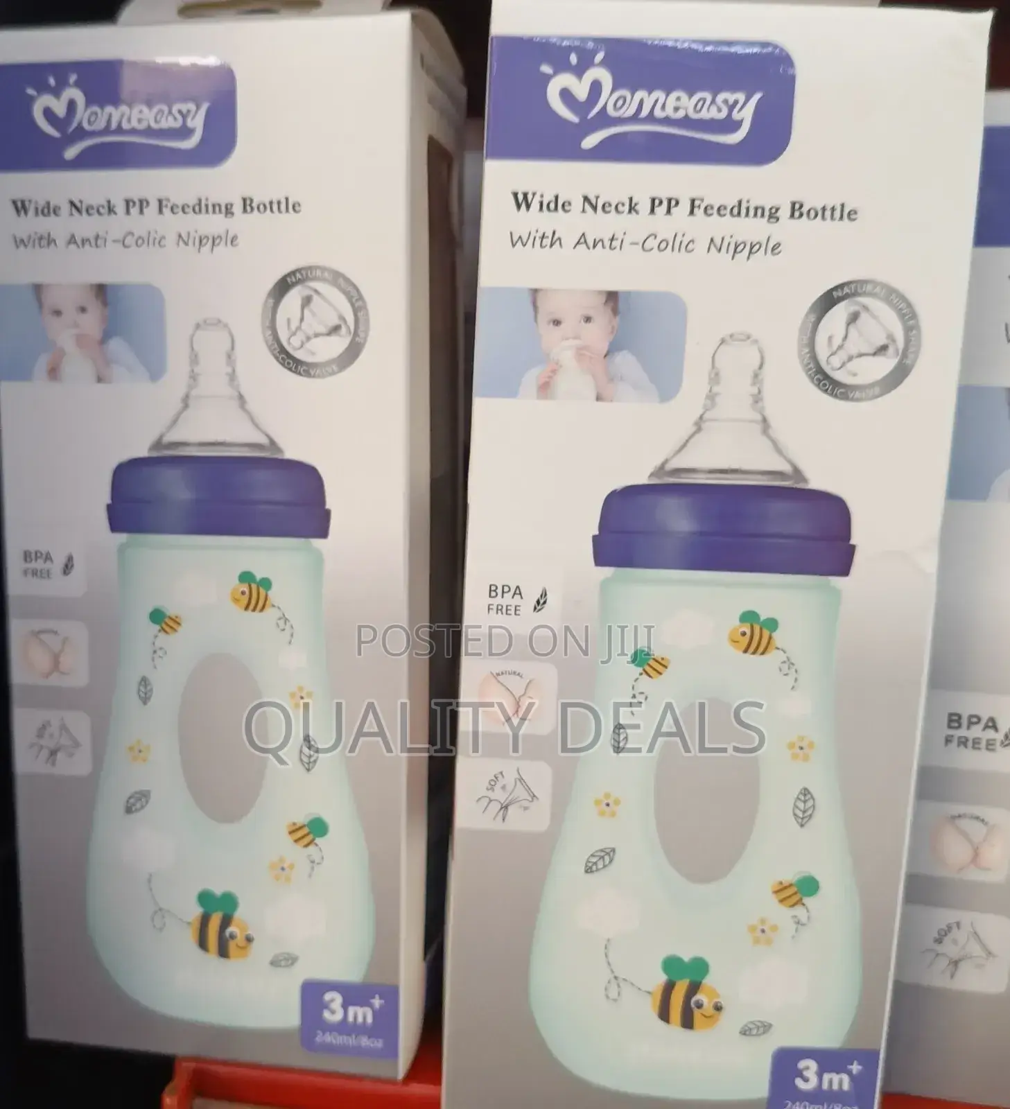 Momeasy Wide Neck Pp Feeding Bottle