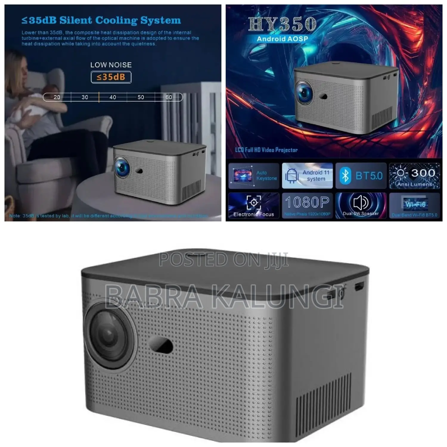 HD Super Hy350 H713 Bt5.0 HD 1080P Image Projector