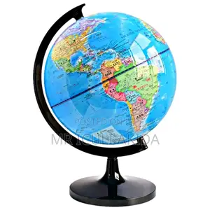 School Education 3600 Spin Rotating World Globe Map