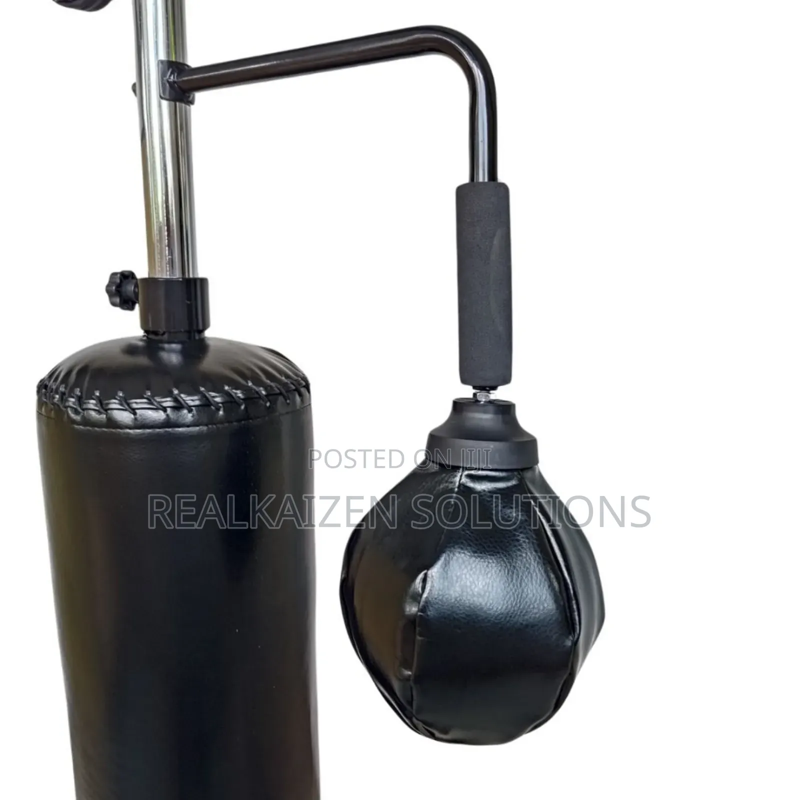 Adjustable Height 360 Spinning Reflex M/Arts Punching Bag