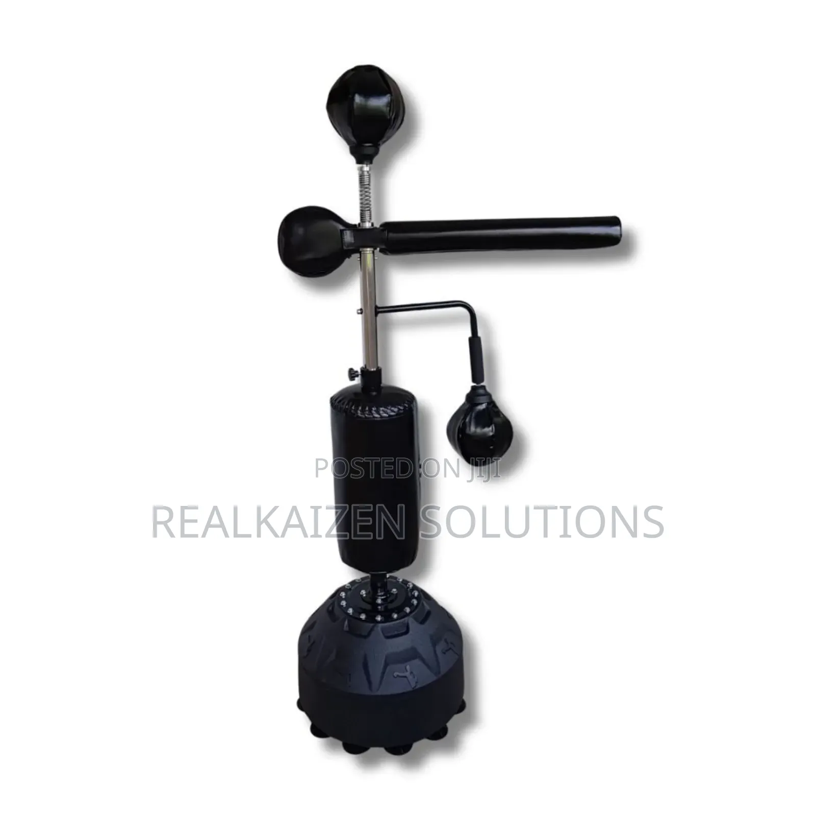Adjustable Height 360 Spinning Reflex M/Arts Punching Bag