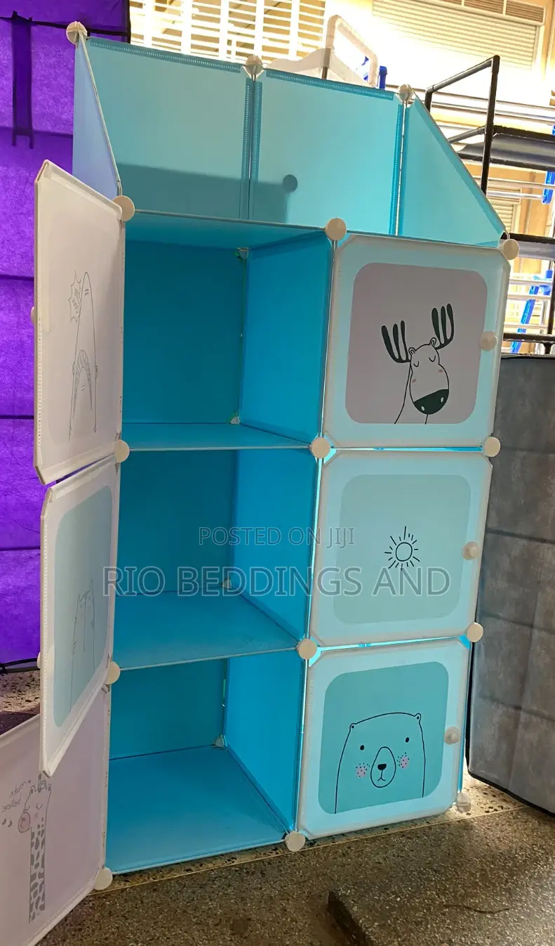 Kids Plastic Wardrobe Two Columns