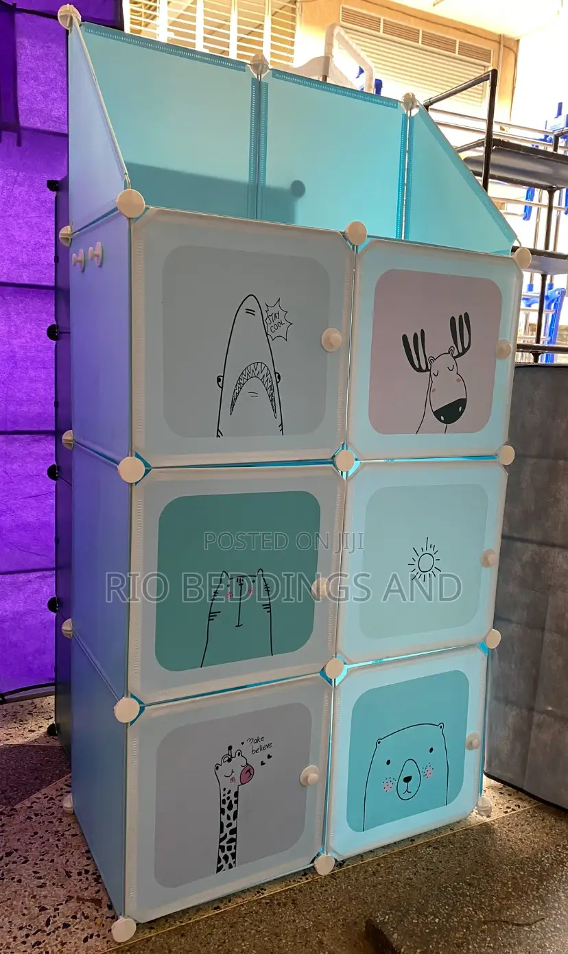 Kids Plastic Wardrobe Two Columns