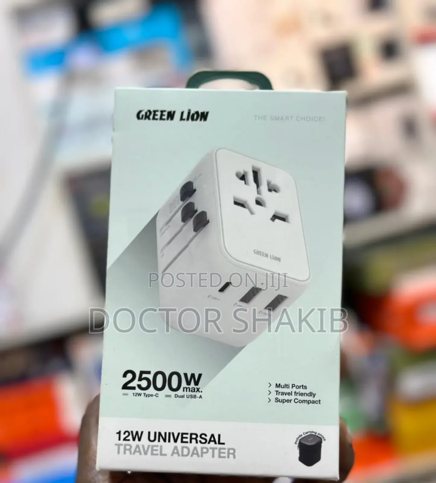 Green Lion 12W Universal Travel Adapter-New