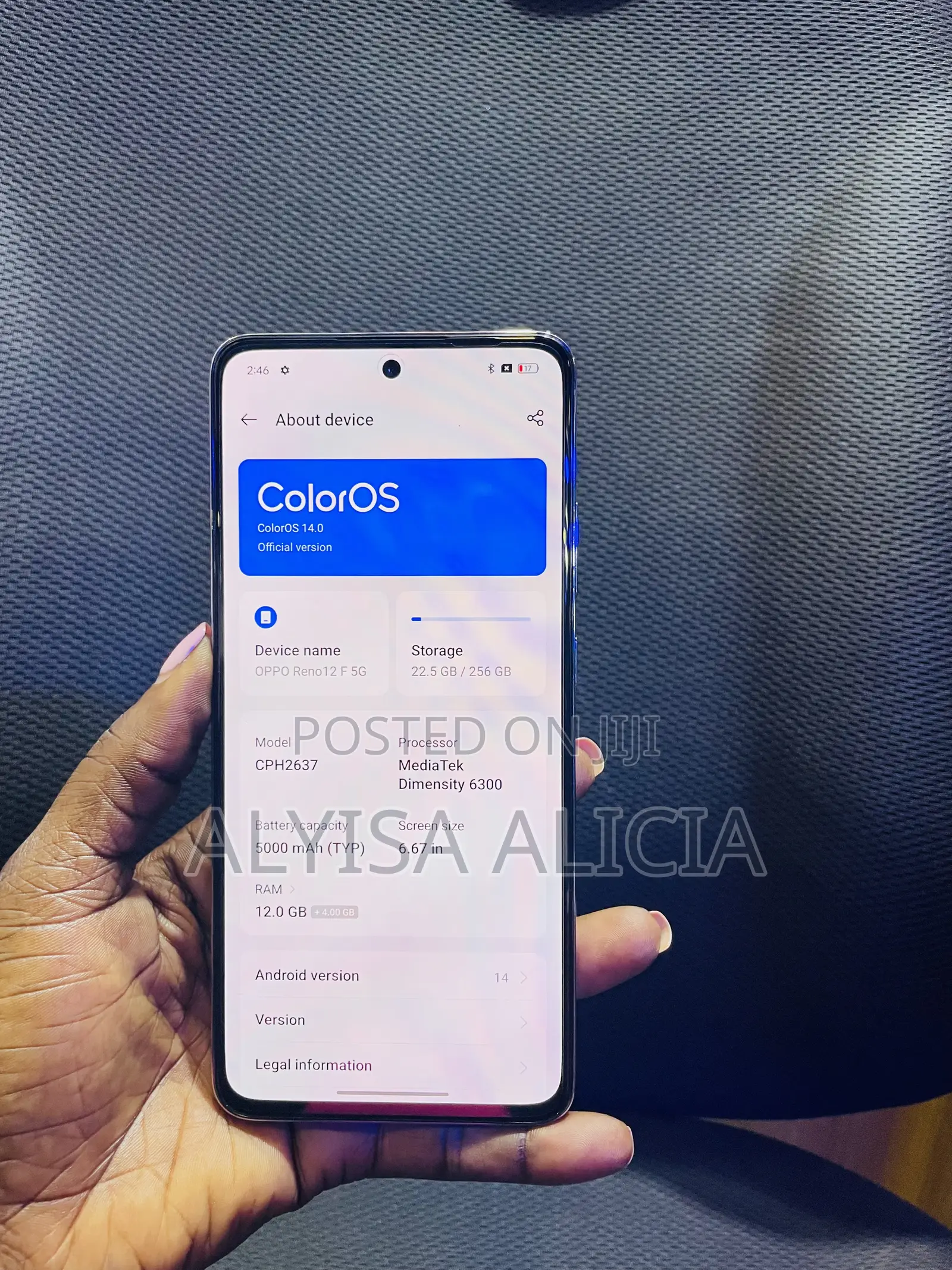 Oppo Reno12 F 256 GB Orange