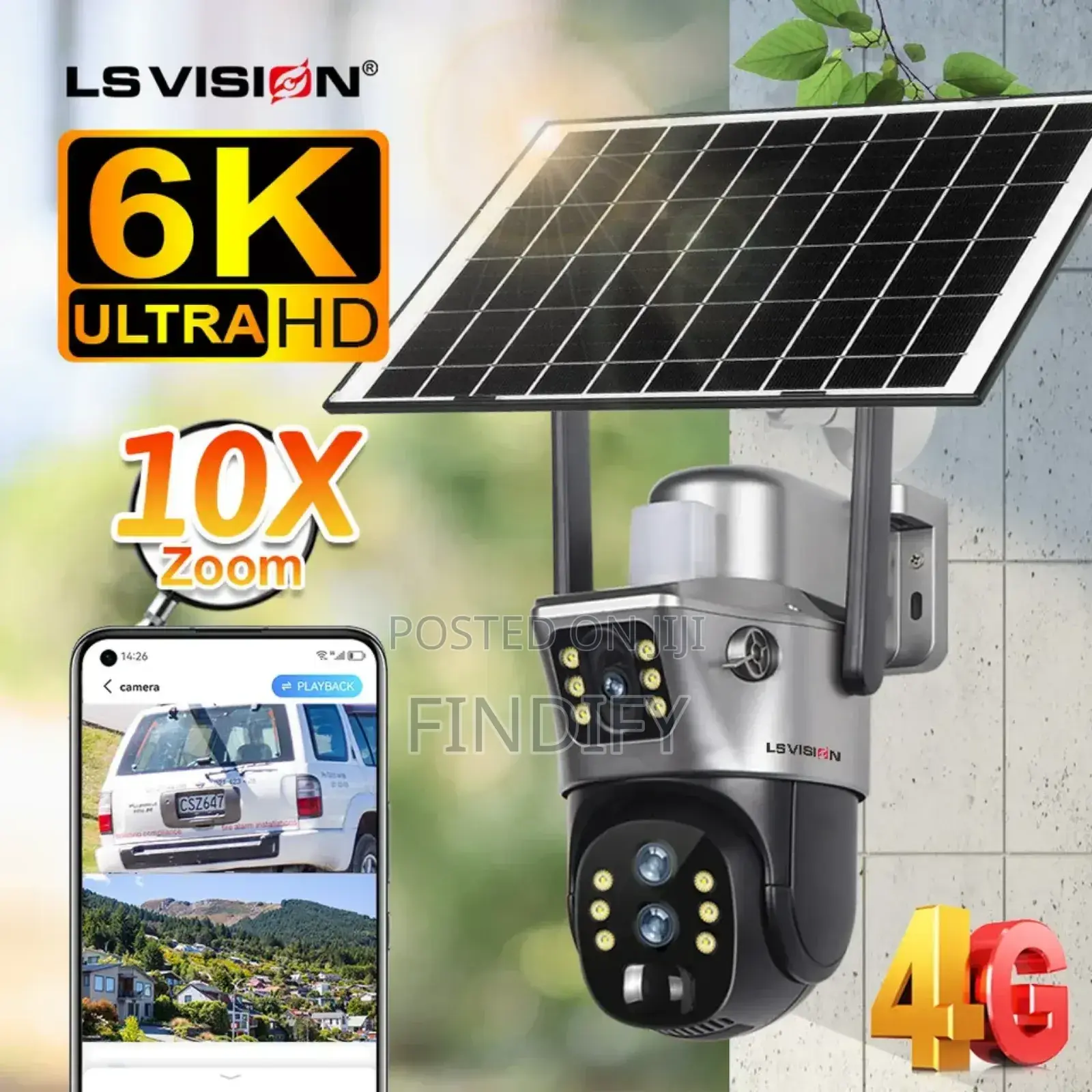 Solar
Camera Dual Lens 4g Outdoor