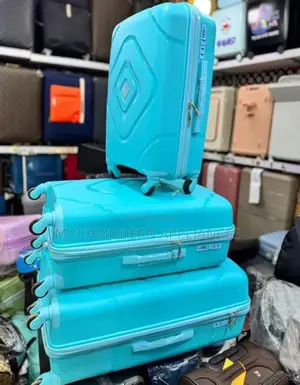 Blue Travelers Suitcase