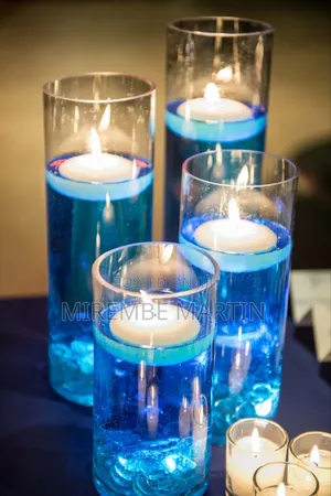 Round White Electrical LED Water Sensor Floating Candle