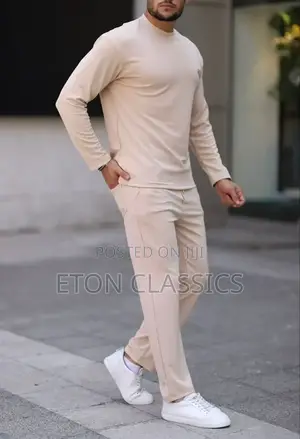 Photo - Brown Long Sleeve Two Piece Set.Turkey Made