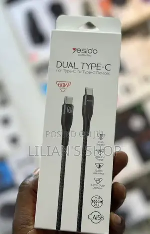 Yesido Type C to C (60W) Output