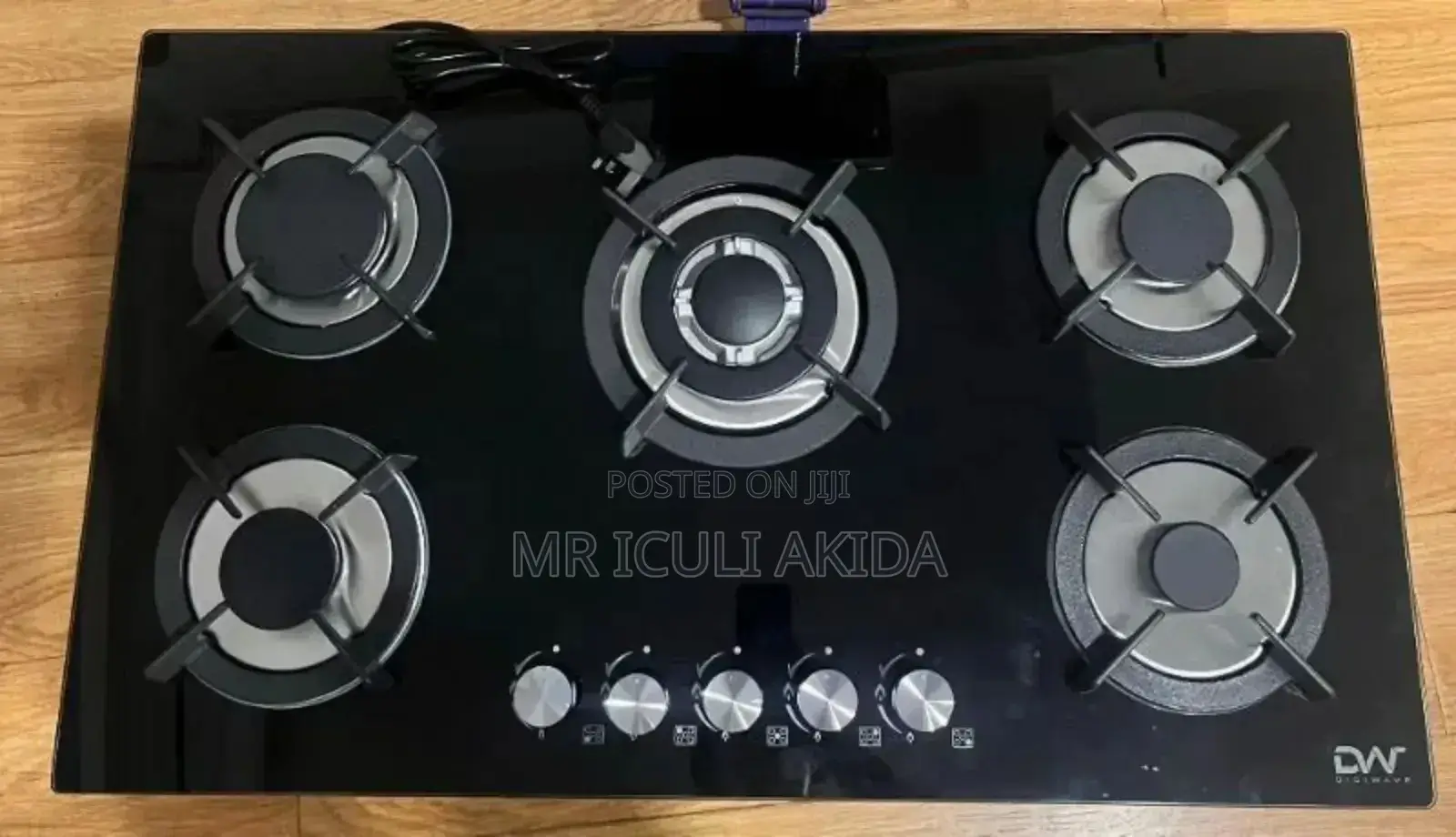 Digiwave Tempered Glass Body 30" 5full Gas Burners Hob