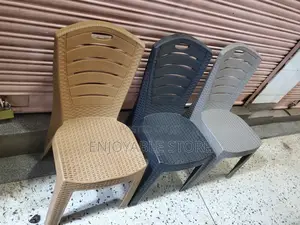 Textured Plastic Chairs Armless