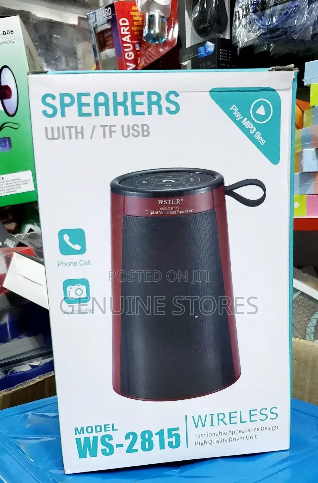 Rechargeable Portable Speaker With a Long Battery Life.