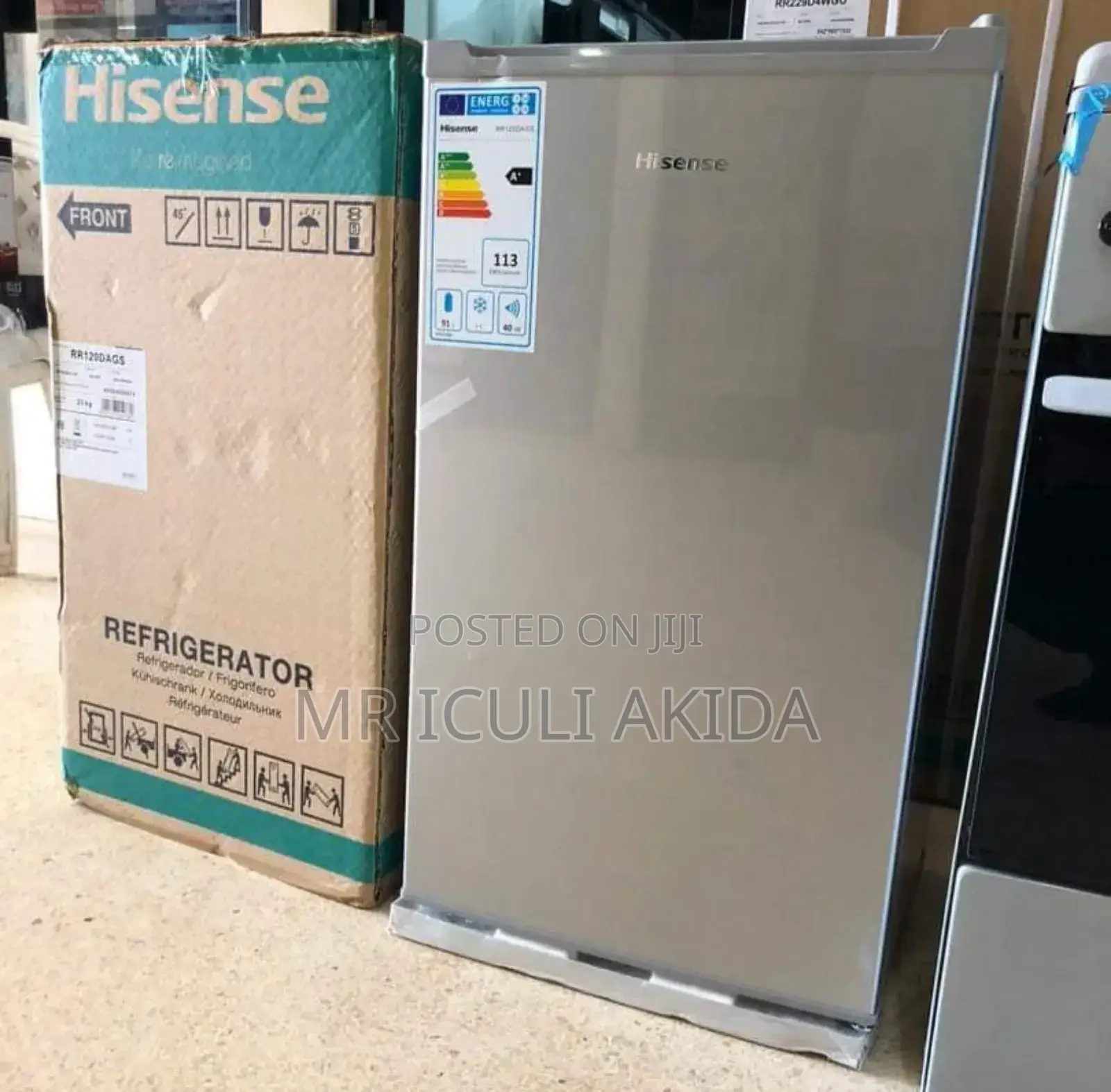 Hisense 120L Brandnew Single Door Silver Refrigerator