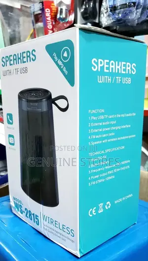 Rechargeable Portable Speaker With a Long Battery Life.