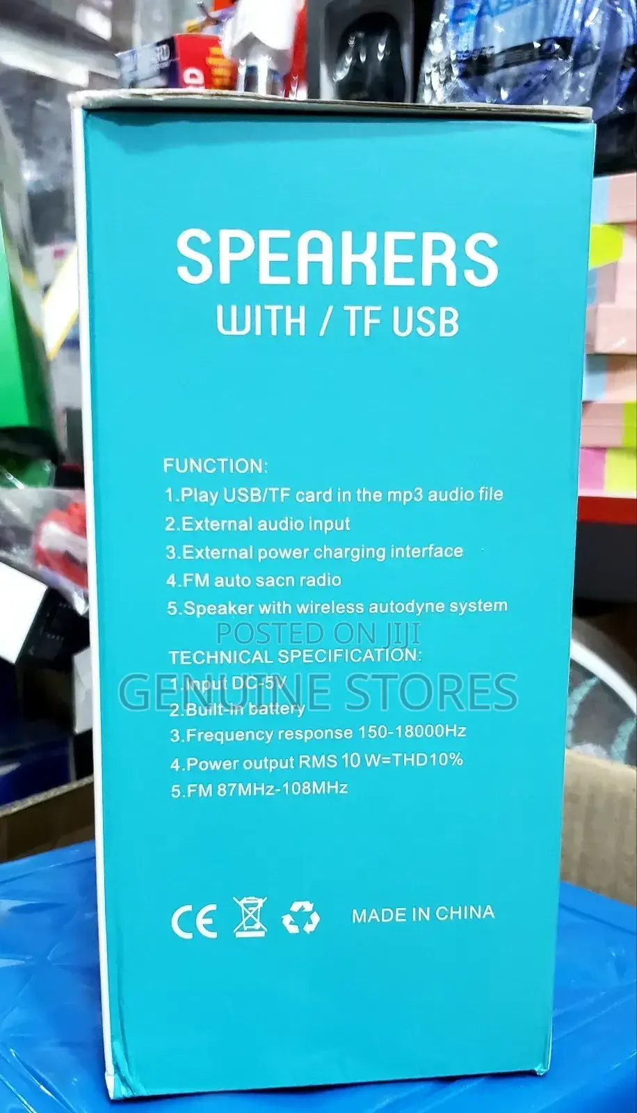 Rechargeable Portable Speaker With a Long Battery Life.