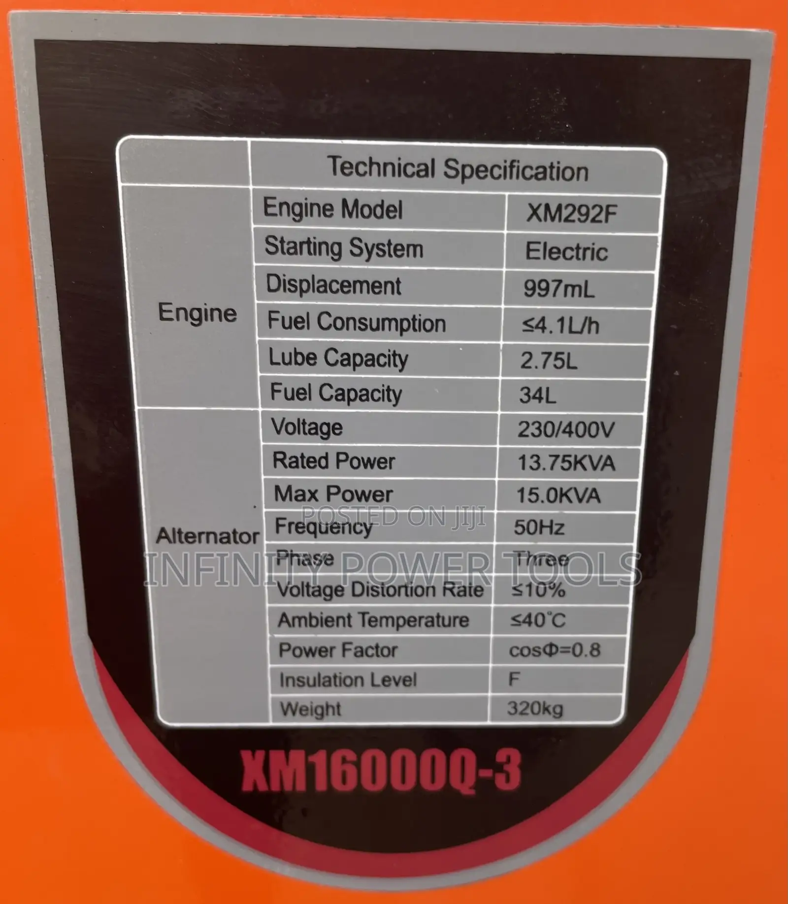 15kva Diesel Generator XM16000Q-3