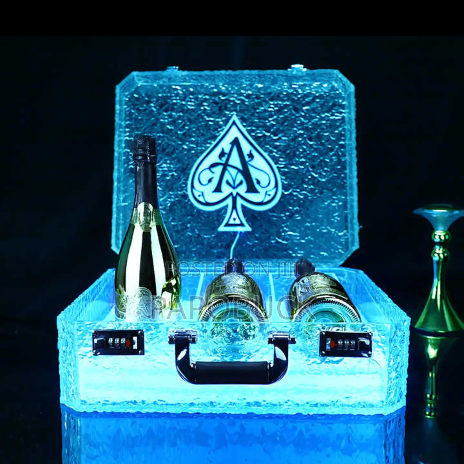 3 Bottles Rechargeable LED Ace of Spade Glorifier Box