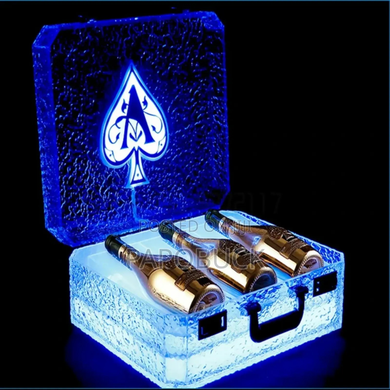 3 Bottles Rechargeable LED Ace of Spade Glorifier Box