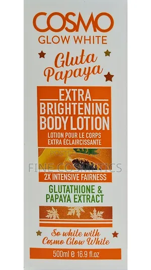 COSMO GLOW WHITE, Gluta Papaya Extra Brightening Body Lotion