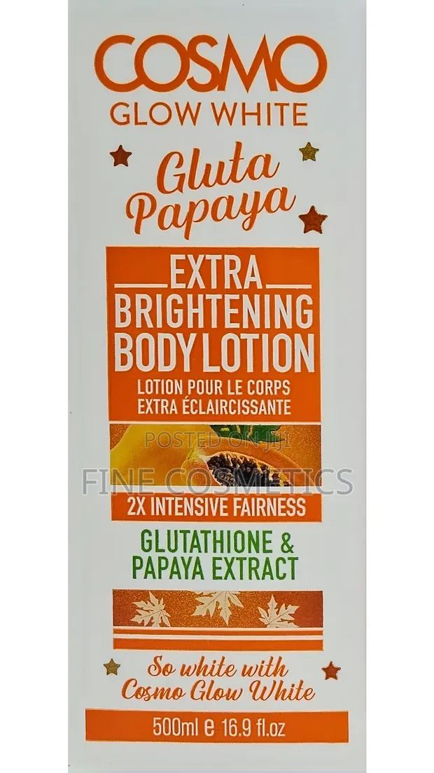 COSMO GLOW WHITE, Gluta Papaya Extra Brightening Body Lotion for sale