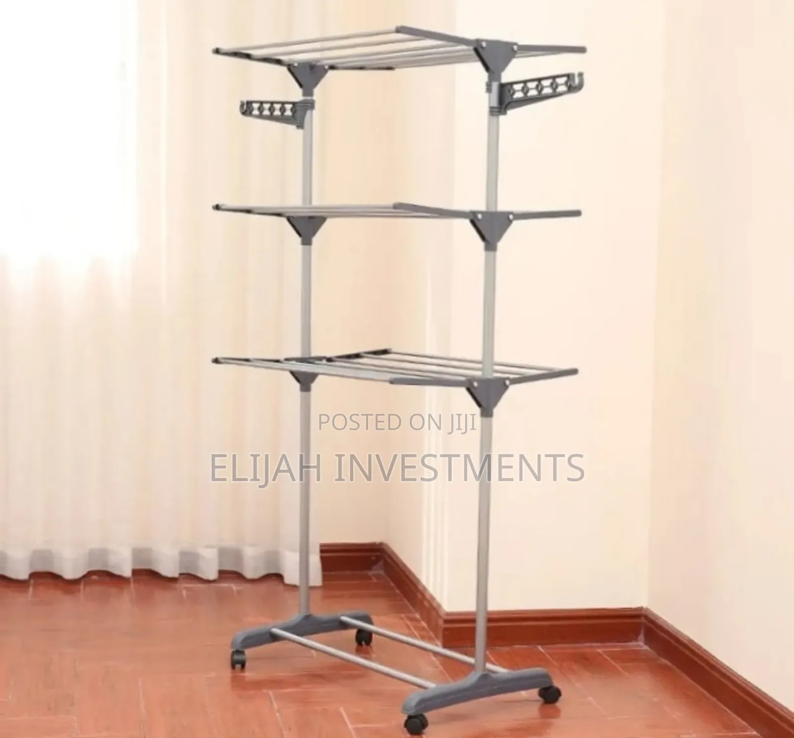Unique Foldable Rolling Clothes Drying Racks