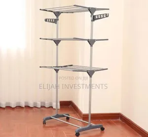 Unique Foldable Rolling Clothes Drying Racks