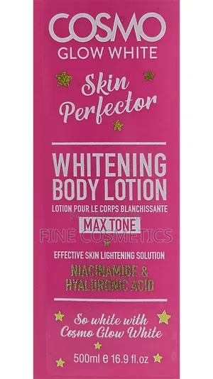 COSMO GLOW WHITE | Max Tone Skin Perfector Whitening Lotion.