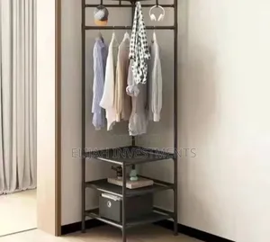 Multifunctional Clothes Rack With Shelves