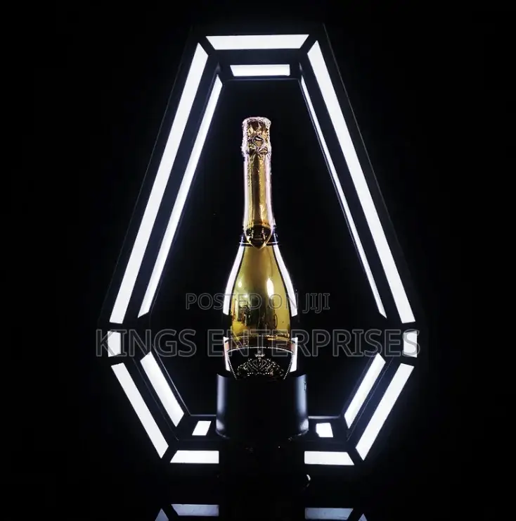 LED Light Bottle Display Rack