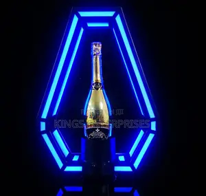 LED Light Bottle Display Rack
