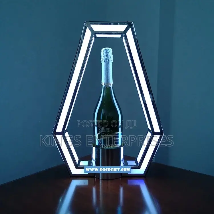 LED Rechargeable Lighted Bar Bottle Presenter