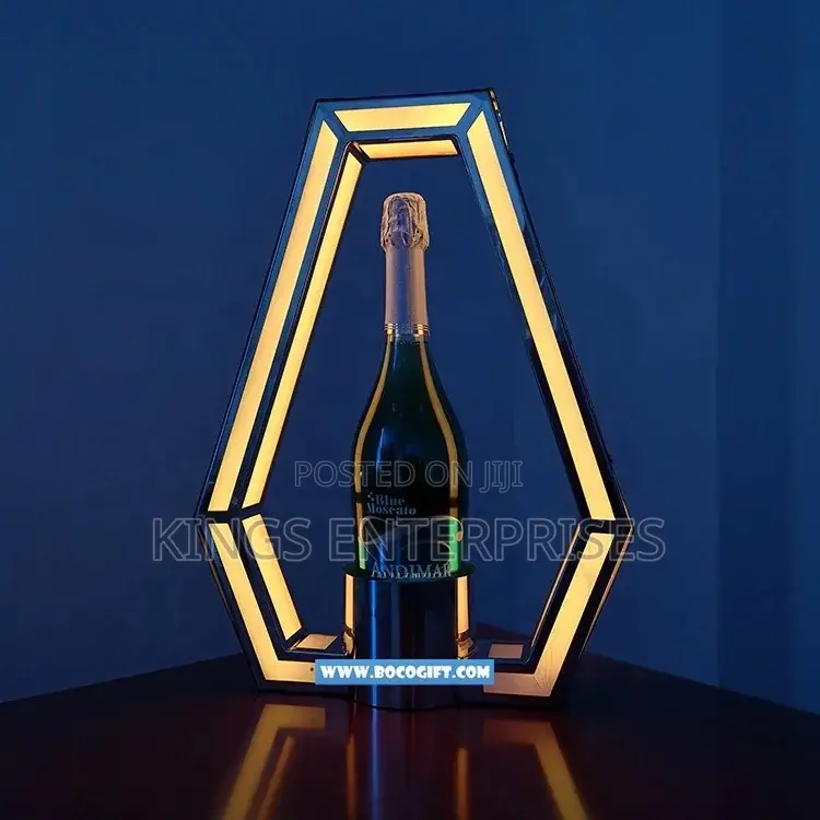 LED Rechargeable Lighted Bar Bottle Presenter