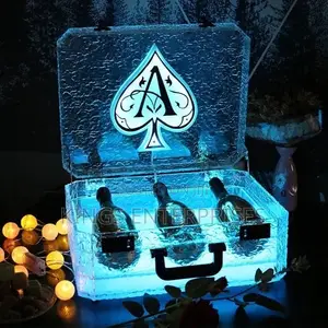 Photo - 3 Bottles LED Rechargeable Bottle Presenter Case