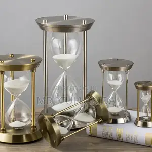 Home,Wedding Deco,Office Vintage 15mn Metal Brass Hour Glass