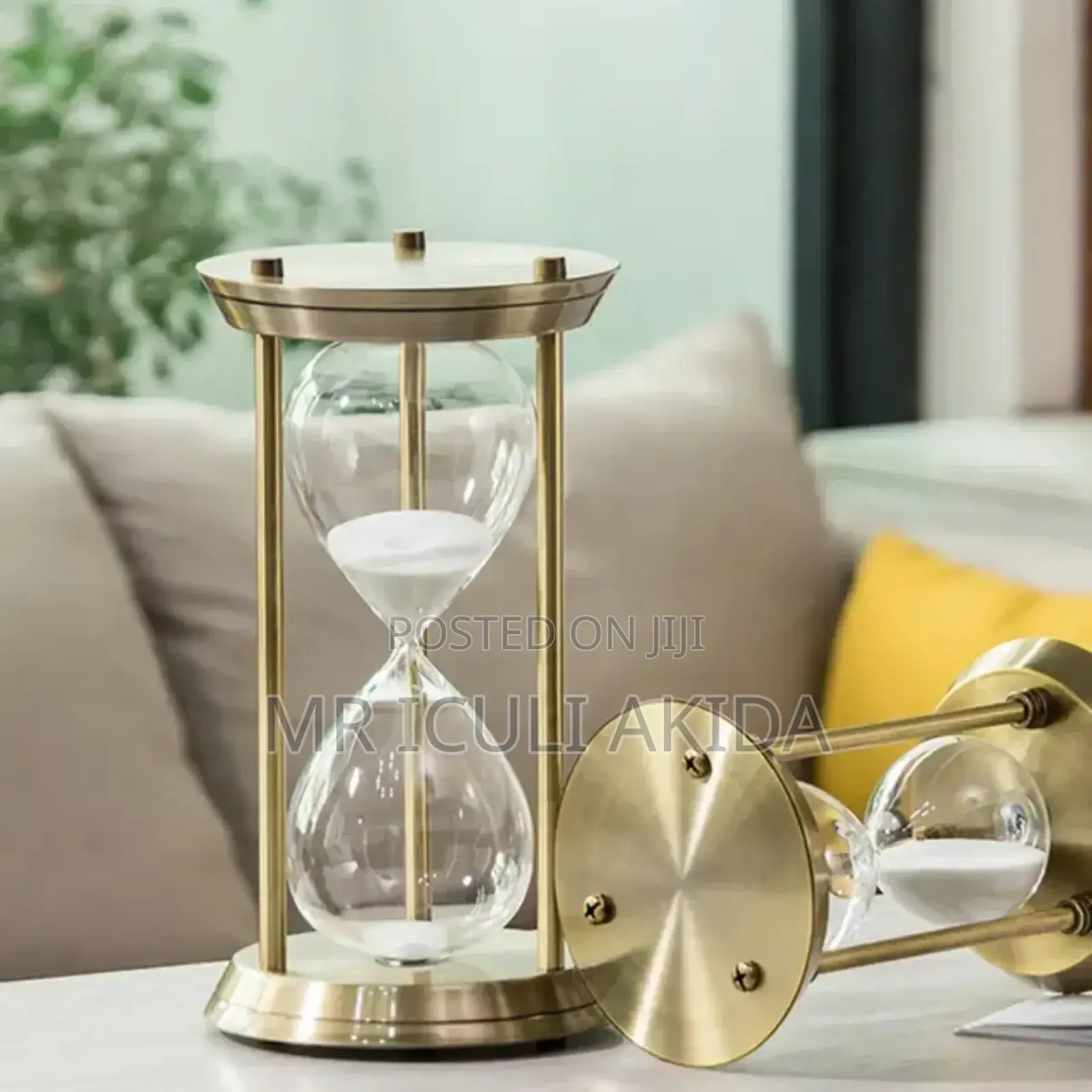 Home,Wedding Deco,Office Vintage 15mn Metal Brass Hour Glass