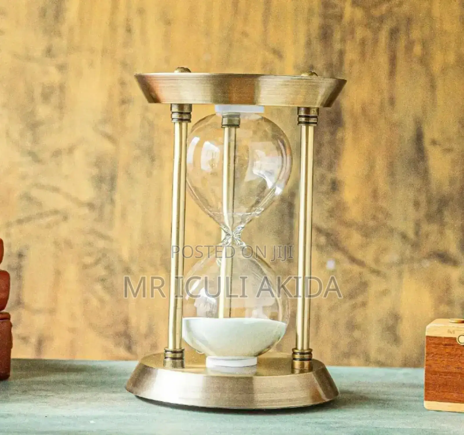 Home,Wedding Deco,Office Vintage 15mn Metal Brass Hour Glass