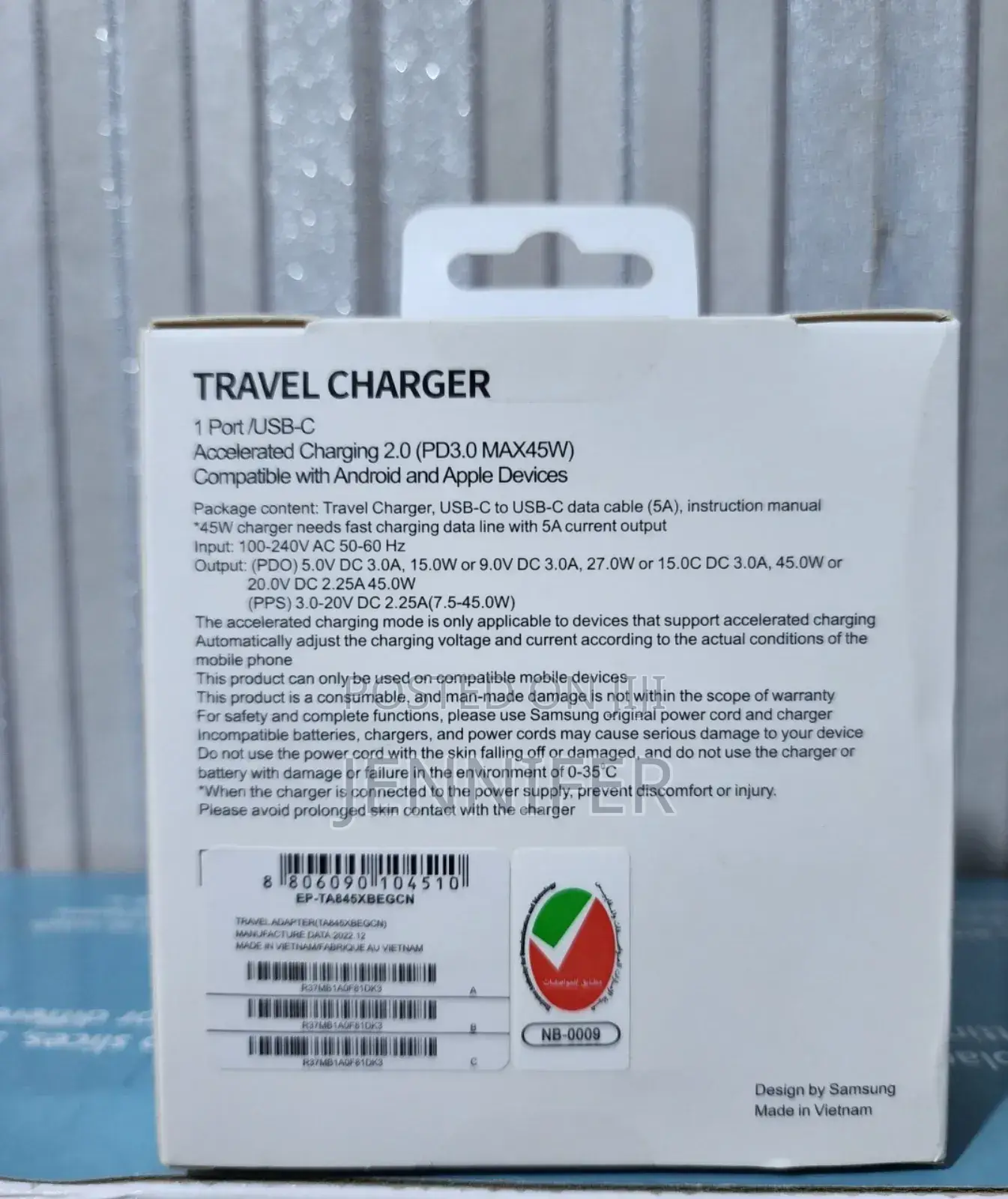 45w Pd Original Samsung Superfast Charger