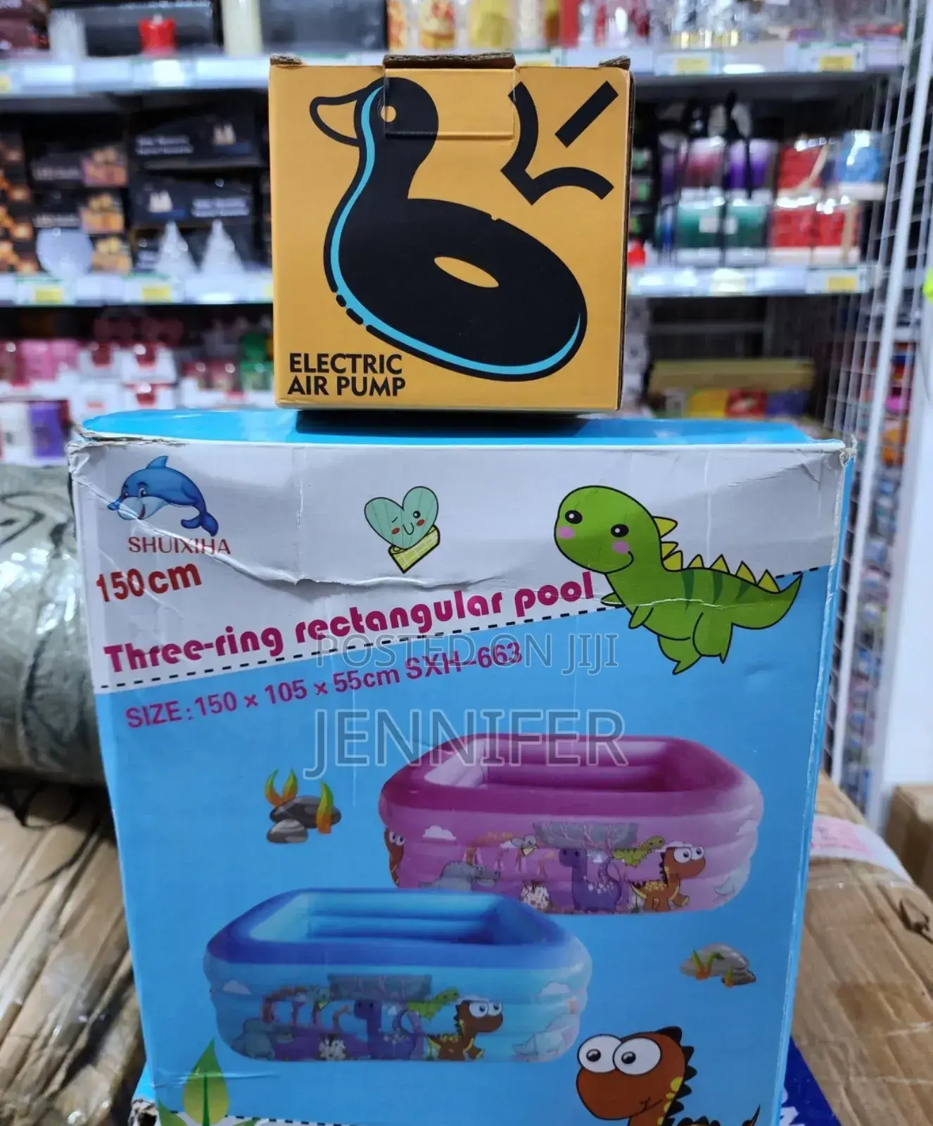 Three - Ring Kid's Rectangular Pool