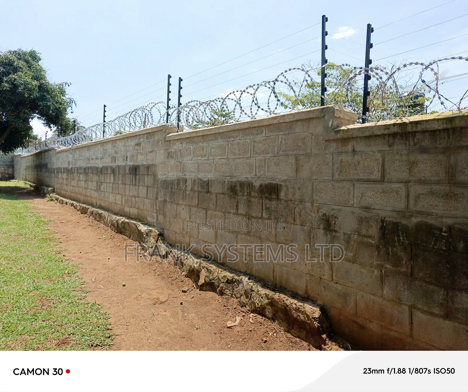 Electric Fence for Perimeter Walll V