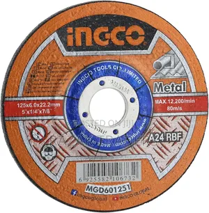 Ingco Abrasive Metal Cutting Disc 125mm, 6mm