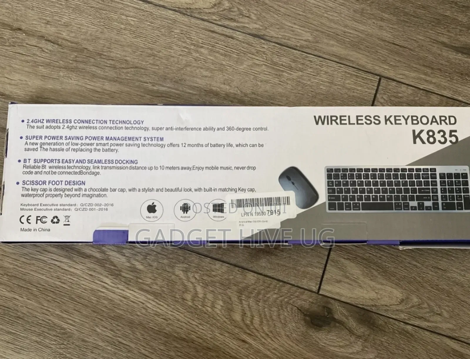2 Device Bluetooth Wireless Rechargeable Combo