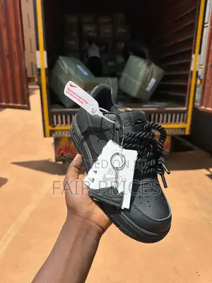 Nike Air Force Big Laces Black
