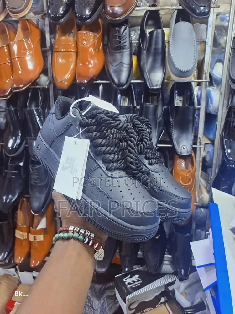 Nike Air Force Big Laces Black