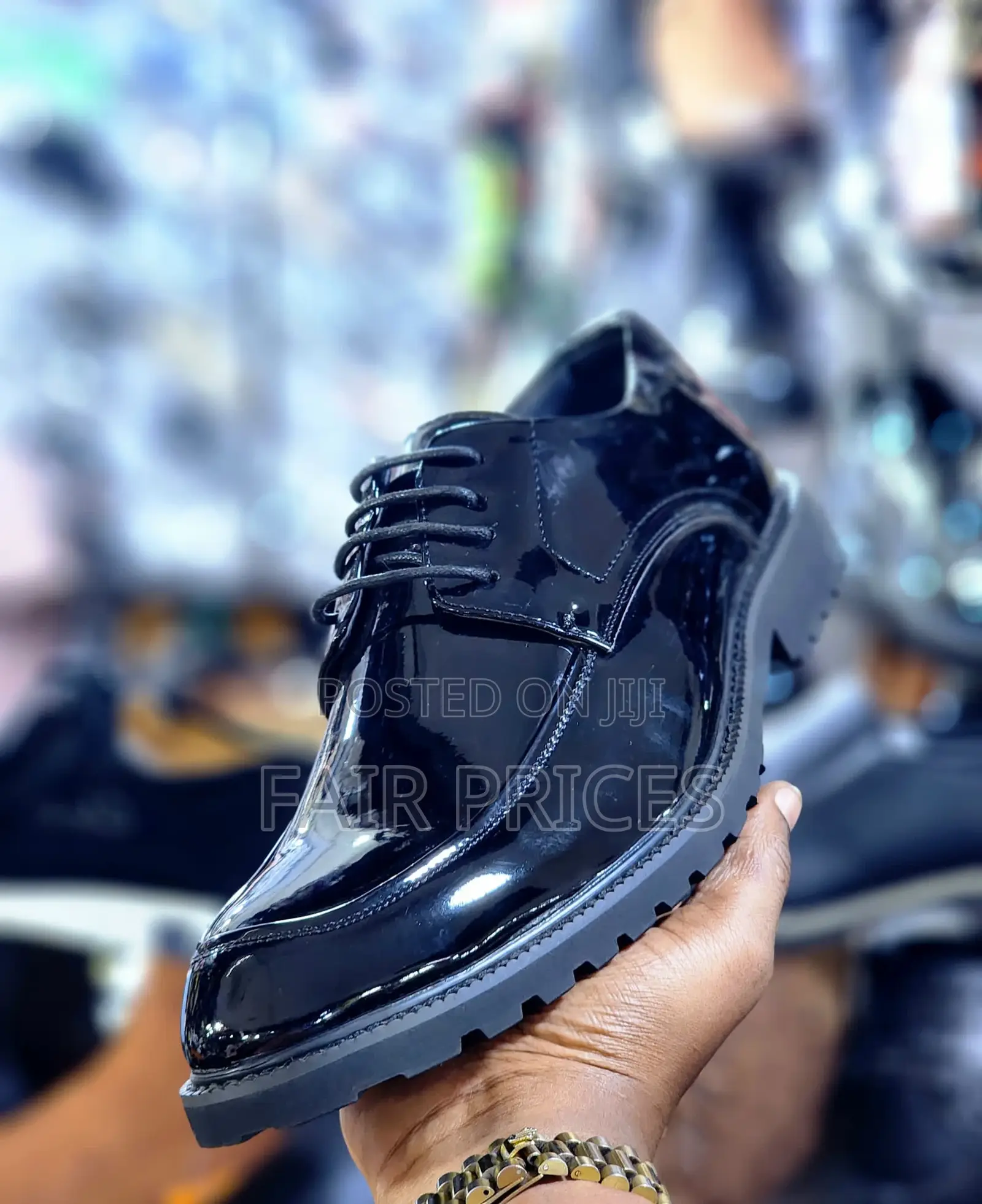 Shiny Oxfords Black